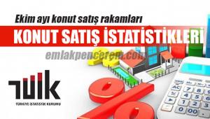 2018 Ekim ayı konut satış istatistikleri açıklandı! Yabancıya konut satışında artış...