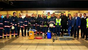 İstanbul metrosunda tatbikat
