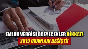 Emlak Vergisi 2019 artış oranı