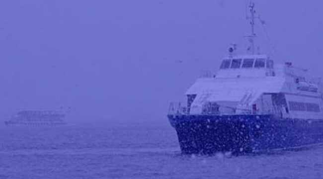 İDO-BUDO deniz otobüsü ve feribot seferlerinde fırtına iptalleri