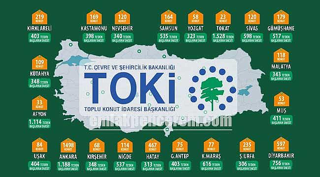TOKİ 2019 satış kampanyası: 304 TL'den başlayan fiyatlarla 4.646 konut satışa çıktı
