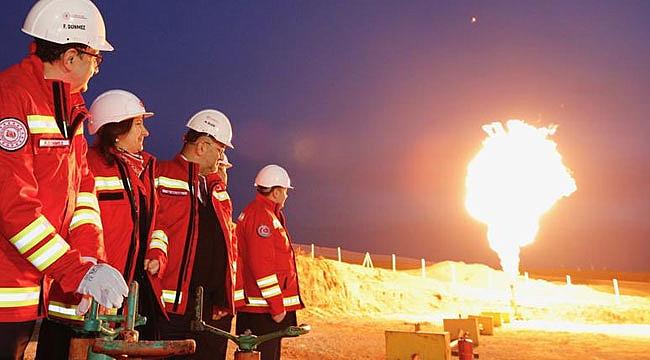 Trakya'da Batı Çeltik-1 Kuyusu'ndan çıkan doğal gaz böyle ateşlendi