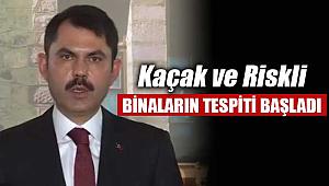 Ülke genelinde riskli ve kaçak yapıların tespitine başlandı