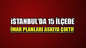 İstanbul'da 15 ilçeyi kapsayan imar planı düzenlemesi askıya çıktı