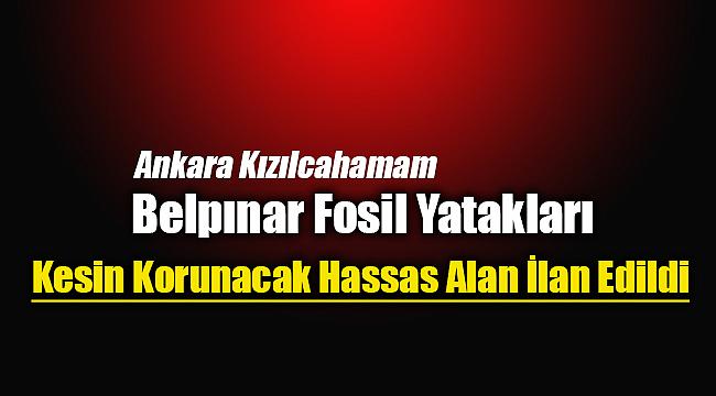 Belpınar Fosil Yatakları hakkında flaş karar!