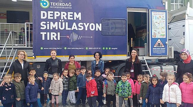 Deprem Simülasyon Tırı Bilinçlendirmeye Devam Ediyor