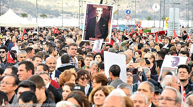İzmir'de Ata'ya Saygı Yürüyüşü Yapılacak