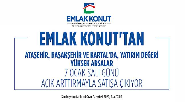 Emlak Konut, İstanbul'da 3 ilçede 12 arsa satacak!