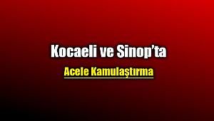 Kocaeli ve Sinop illerinde bazı gayrimenkuller için kamulaştırma yapılacak