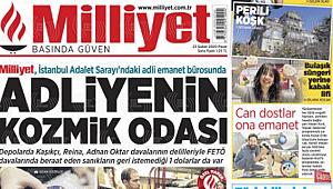 Milliyet Gazetesi manşetleri 23 Şubat Pazar