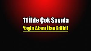 11 ilde çok sayıda yeni Yayla Alanı belirlendi
