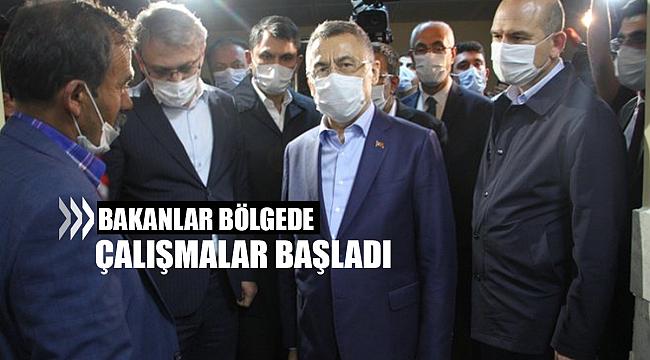 Bingöl depremi sonrası devlet hızla işe koyuldu