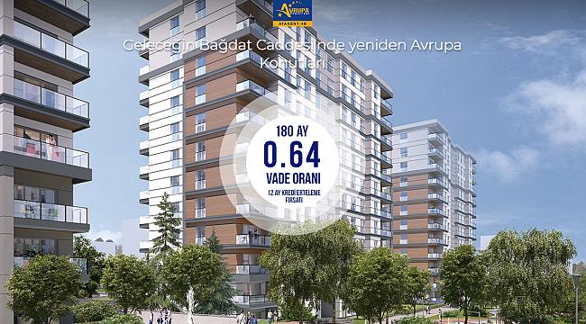 Avrupa Konutları Atakent 4 projesinde 0,64 oran, 180 ay vade, 12 ay sonra ödemeye başla
