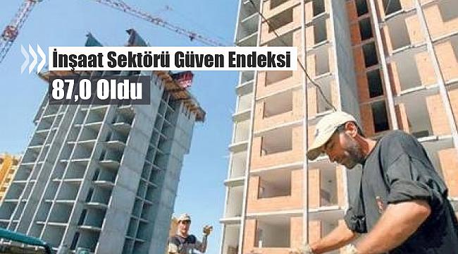Temmuz 2020 İnşaat sektörü güven endeksi 87,0 oldu