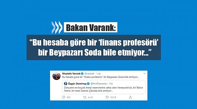 Bakan Varank'tan hazımsızlığa soda benzetmesi