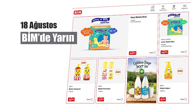 BİM aktüel ürünler kataloğu yarın! 18 Ağustos 2020