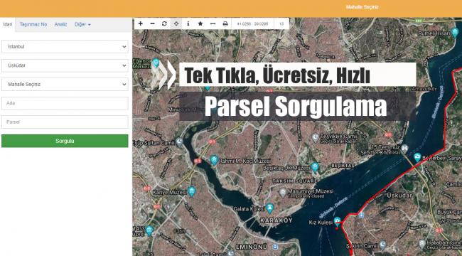 İstanbul'da 2020 Ücretsiz Parsel Sorgulama