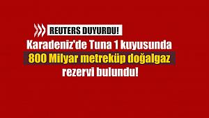Karadeniz'de Tuna 1 kuyusunda 800 Milyar metreküp doğalgaz rezervi bulundu!