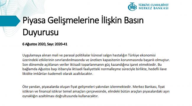 Merkez Bankası'ndan son dakika hamlesi