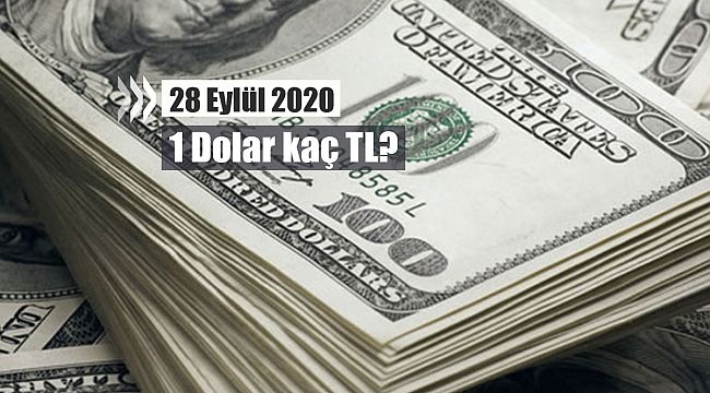 Dolar faiz kararı sonrası sert düştü! Haftanın ilk günü 28 Eylül 2020 1 Dolar ne kadar?