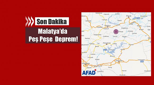 Son Dakika: Malatya'da Pütürge merkezli 4.9 büyüklüğünde korkutan deprem!