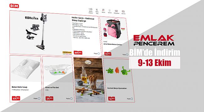 BİM 9-13 Ekim Aktüel ürünleri listesine baktınız mı?