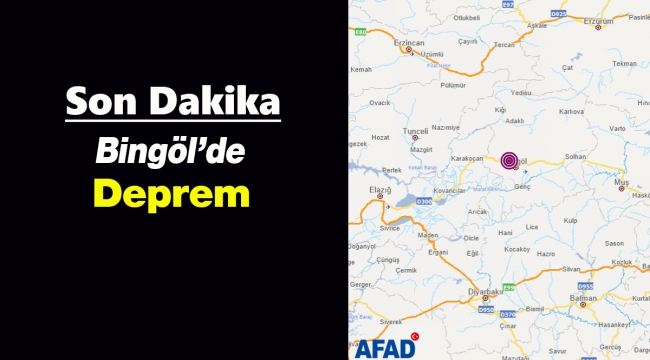 Bingöl Çukurca'da 4.1 büyüklüğünde korkutan deprem
