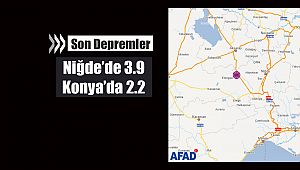Son Depremler: Niğde'de Bor ilçesinde korkutan deprem: 3.9