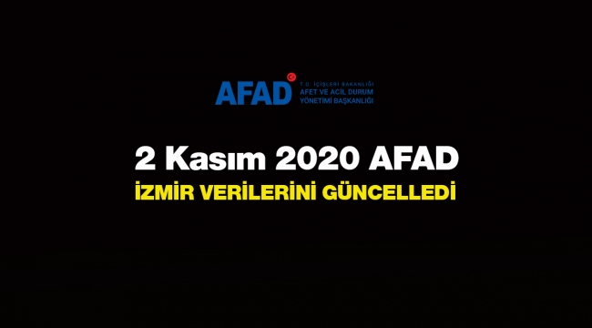 AFAD, İzmir'de tüm verileri güncelledi