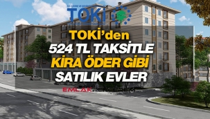 Denizli Çardak'ta 524 TL taksitle kira öder gibi satılık TOKİ evleri