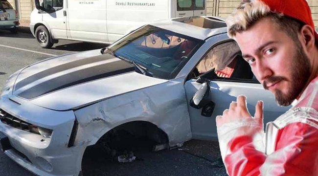 Enes Batur, İstanbul'un en lüks semtinde milyonluk otomobilini bu hale getirmeyi başardı