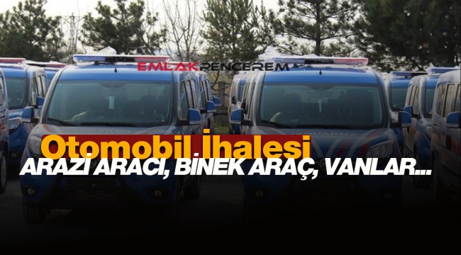 İstanbul'da Jandarma'dan satılık 68 adet ikinci el Arazi aracı, binek, panelvan, minibüs