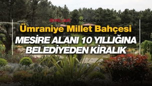 İstanbul Ümraniye'de Belediye, Millet Bahçesi mesire alanını 10 yıl kiraya verecek