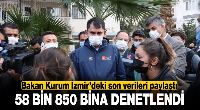 İzmir'de hasar tespiti yapılan bina sayısı 54 Bin 850 oldu