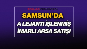 Milli Emlak Samsun'dan A lejantlı akaryakıt+LPG imarlı 3392 metrekare satılık arsa