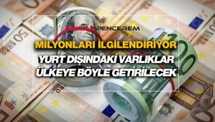 Yurt dışında yaşayan milyonların varlıklarını Türkiye'ye getirmesi için şartlar belli oldu