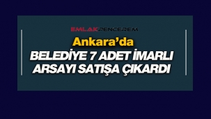 Ankara Keçiören'de Belediye'den satılık 7 adet imarlı arsa