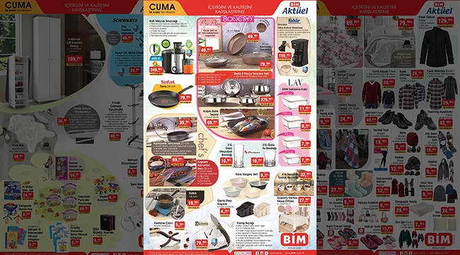 BİM Aktüel Ürünler 4 Aralık'ta raflarda yerini alıyor