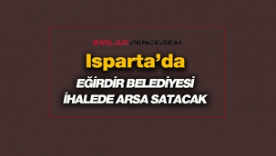 Isparta'da Eğirdir ilçesinde Belediye 4662 metrekare büyüklüğünde arsa satacak