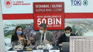 İstanbul'da Silivri ilçesinde TOKİ konut kura çekilişi yapıyor