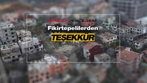 İstanbul Fikirtepe'de bölge halkından teşekkür