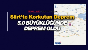 Son Dakika: Siirt'te Kurtalan merkezli 5.0 büyüklüğünde korkutan deprem