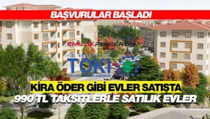 TOKİ'den ucuz ev fırsatı! O ilde 990 TL taksitlerle satılık evlere başvurular başladı