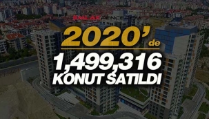 2020'de Türkiye genelinde 1 milyon 499 Bin 316 adet konut satıldı