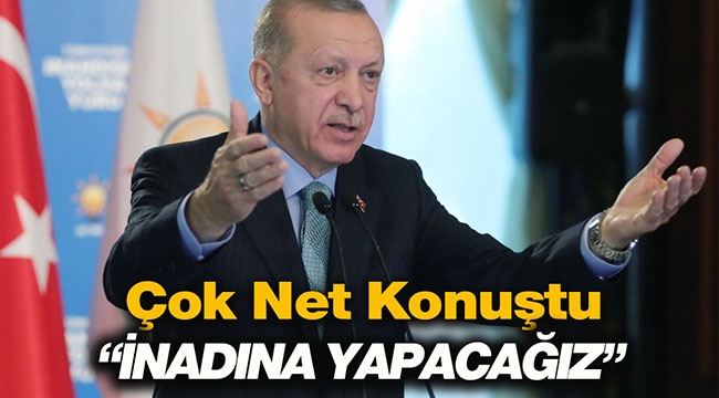 Cumhurbaşkanı Erdoğan'dan çok net Kanal İstanbul mesajı! "İnadına Yapacağız"