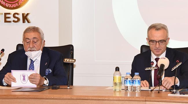 Merkez Bankası Başkanı Ağbal'dan TESK'e ziyaret