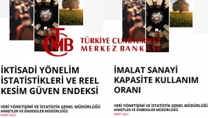 Merkez Bankası 2021 Mart ayı güven endeksi, kapasite kullanım oranı verilerini açıkladı