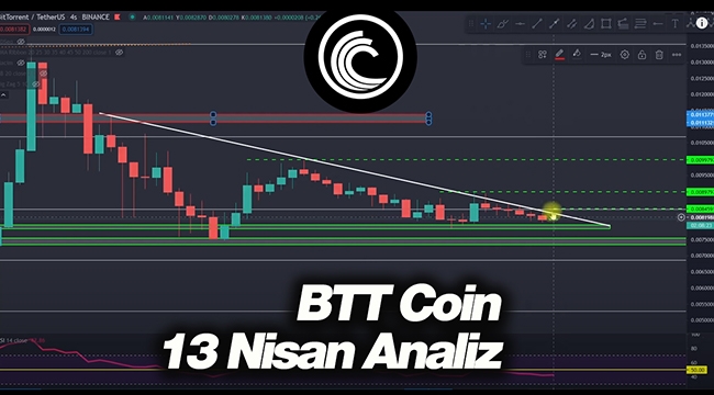 BitTorrent (BTT) coin 13 Nisan yeni analiz, grafik ve yorumlar