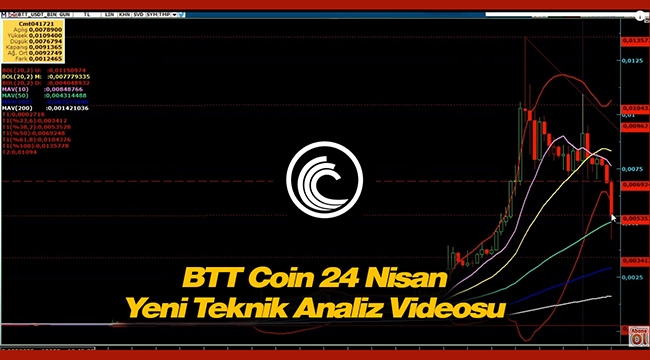BitTorrent (BTT) çöküş sonrası sert çıkış bekleyenler için 24 Nisan video teknik analiz!