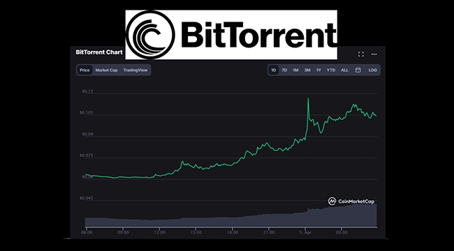 BTT BitTorrent son 24 saatte yüzde 70 değer kazandı!